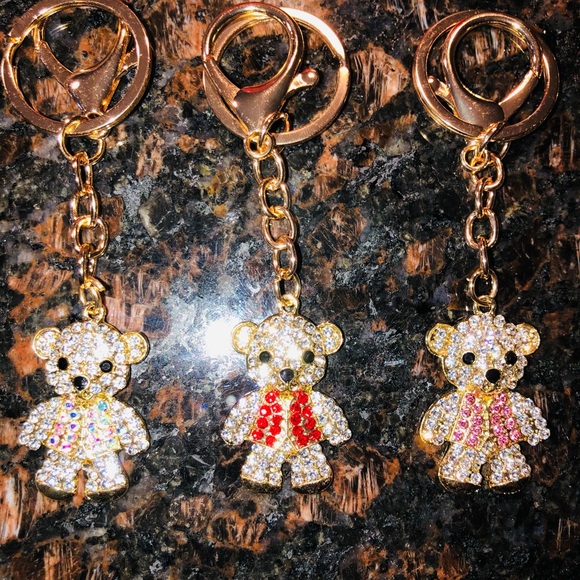 BLINGY TEDDYBEAR BAG CHARMS NEW🧸 - Picture 14 of 16